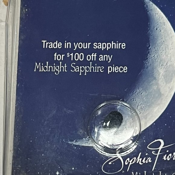 1CT Midnight Sapphire Sophia Fiori Loose Stone - Picture 2 of 3